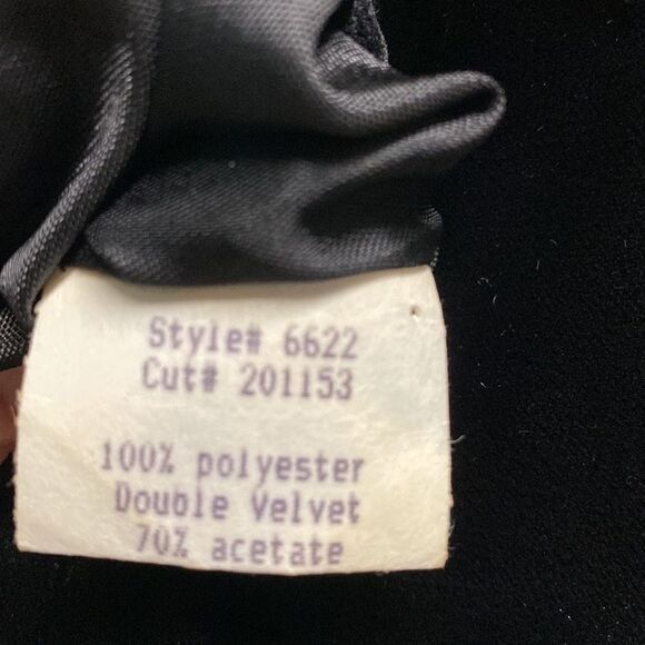 VTG EUC Ever Beauty Whimsigoth Black Velvet Ball Gown/ Prom Dress/ Evening Gown - Picture 8 of 8